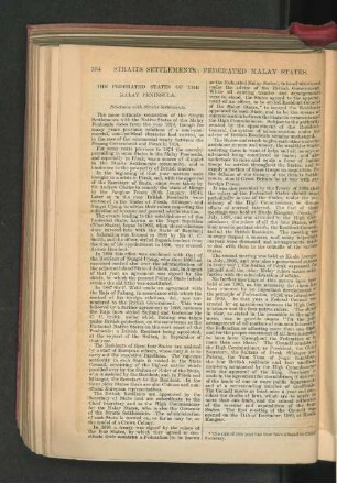 Straits Settlements - The Federated States of the Malay Peninsula