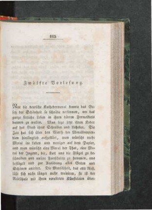 Zwölfte Vorlesung