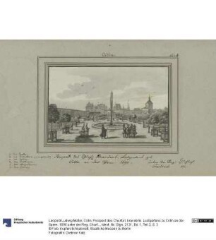 Cölln. Prospect des Churfürl. brandenb. Lustgartens zu Cölln an der Spree. 1690 unter der Reg. Churfürst Friedrich III.