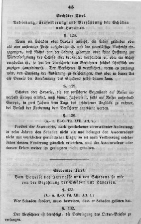 Siebenter Titel.