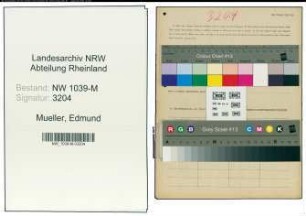 Entnazifizierung Edmund Mueller , geb. 21.09.1898 (Ingenieur)