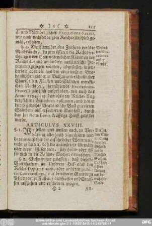 Articulus XXVIII.