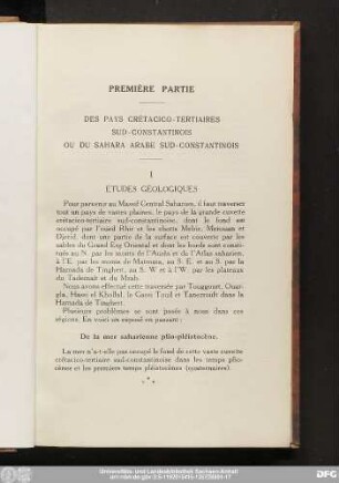 Études Géologiques