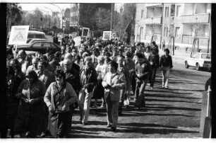 Kleinbildnegativ: Warnstreik, 1981