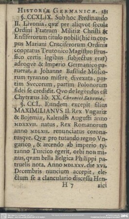 [Maximilianus II.]