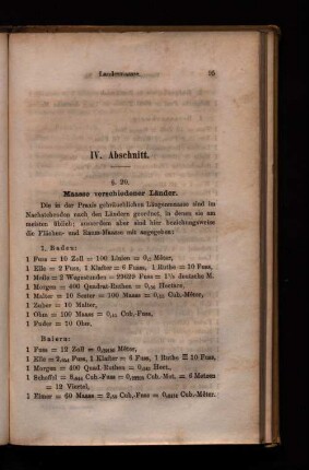 IV. Abschnitt.