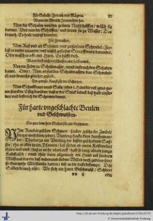 Für harte ungeschlachte Beulen und Geschwulsten.