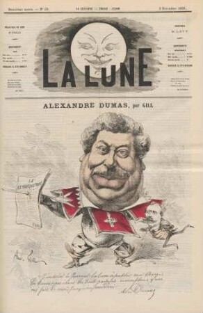 Alexandre Dumas, par Gill