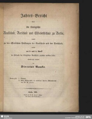 1867/68(1868): Jahresbericht : durch welchen zu der öffentlichen Prüfung ... ehrerbietigst einladet..