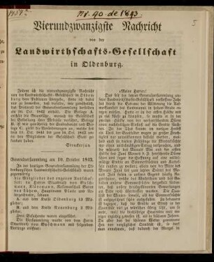 Generalversammlung am 10. October 1842