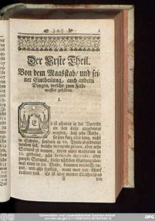 [Der Erste Haupt-Theil]