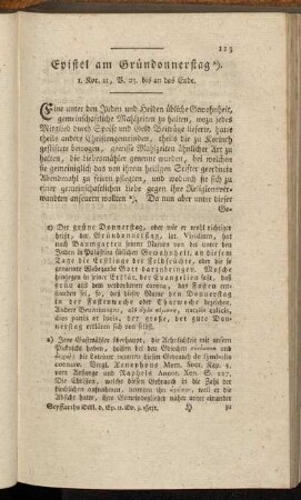 Epistel am Gründonnerstag. 1. Kor. 11, V. 23. bis an das Ende