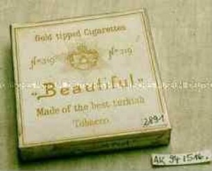Blechdose für 20 Stück? Zigaretten mit 3 Stück Restinhalt "Beautiful No.319"
