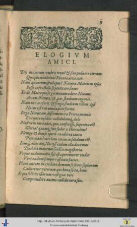 Elogium Amici.