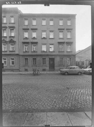 Meißen-Altstadt, Mendestraße 2. Wohnhaus. Straßenfront