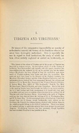 Local institutions of Virginia
