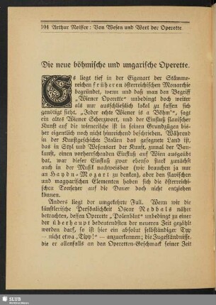 Die neue böhmische und ungarische Operette