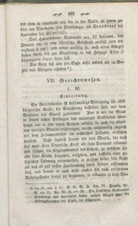 VII. Gerichtswesen.
