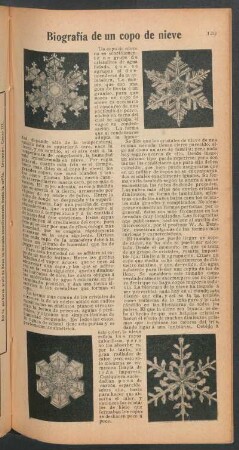 Biografía de un copo de nieve