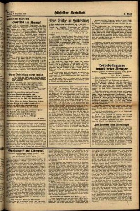 Zweite Ausgabe vom Freitag, den 06. Dezember 1940.