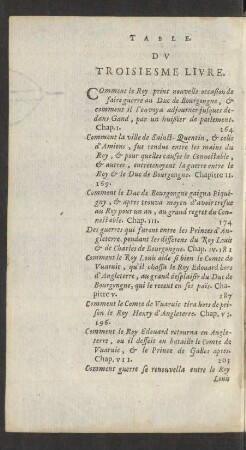 Du Troisiesme Livre.