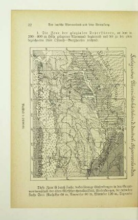 Geologisches Übersichtskärtchen d. deutsch. Alpenvorlandes