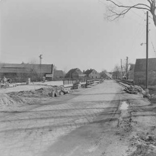 Mücka Straßenbau : Mücka. Straßenarbeiten an der Bautzener Straße