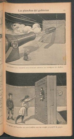 Las planchas del gobierno - [Caricatura]