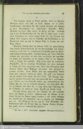 [8. Schicksale Leipzigs als Landstadt im XIII. Jahrhundert]