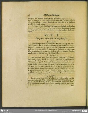 Sect. II. De poenis omittendis et constituendis