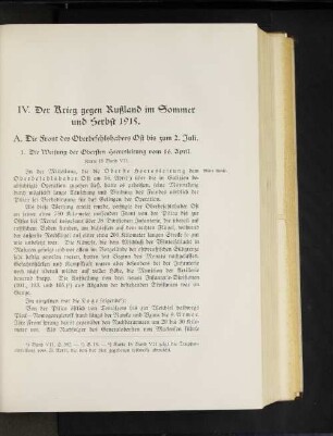 1. Die Weisung der Obersten Heeresleitung vom 16. April.