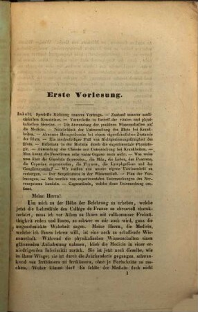 Vorlesungen über das Nervensystem und seine Krankheiten : Bogen 1 - 6