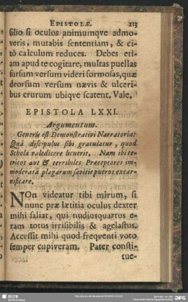 Epistola LXXI.