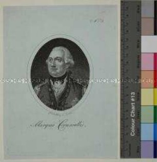 Porträt des britischen Militärs und Politikers Charles Cornwallis