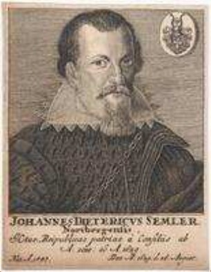 Johann Dietrich Semler, Nürnberger, Ratskonsulent; geb. 1587; gest. 26. August 1629