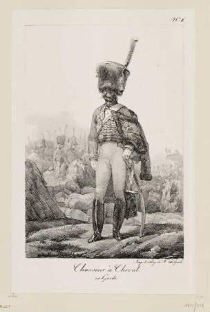 Chasseur à cheval, Blatt 8 der Folge "Kostüme der Kaisergarde"