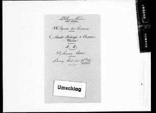 Finanzetat für 1852/1855 (1851-1856)