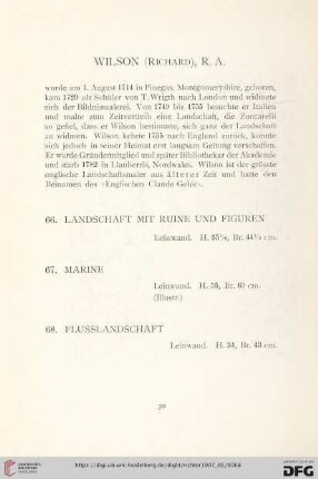 Wilson (Richard), R. A. (Nr. 66-68)