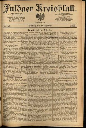 Ausgabe vom Dienstag, den 29. Dezember 1896.