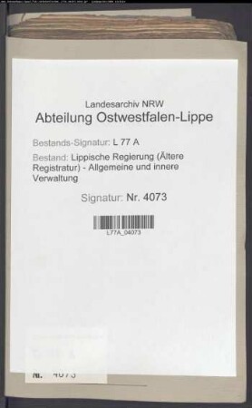 Teilung der Pansheide (Amt Oerlinghausen)