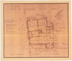 Siedlung Attilahöhe, Berlin-Tempelhof: Tankredstraße 25, Alboinstraße 21: Grundriss KG 1:50