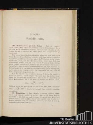 3. Capitel. Specielle Fälle.