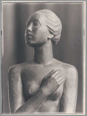 Aufblickende, Detail, 1920, Bronze