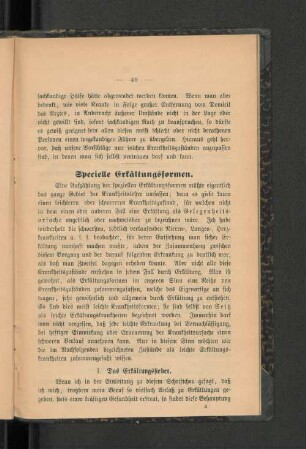Specielle Erkältungsformen.