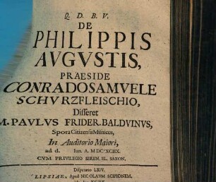 De Philippis Avgvstis
