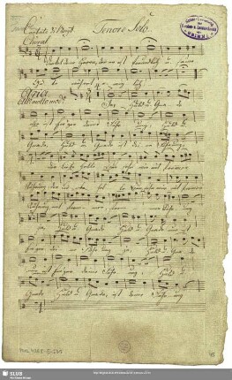[Solo and coro:] Tenore Solo