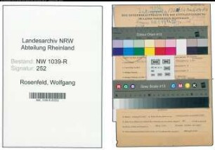 Entnazifizierung Wolfgang Rosenfeld , geb. 20.12.1901 (Rechtsanwalt)