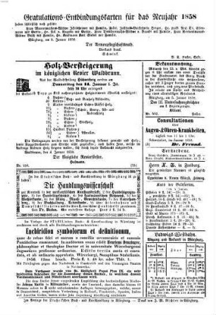 Würzburger Anzeiger, 1858