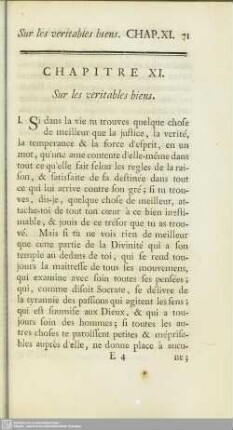 Chapitre XI. Sur les veritables biens