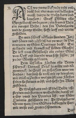 ACh wo yamerlick ys de tydt vnd || dach/ dat yderman wol beklagen || mach/